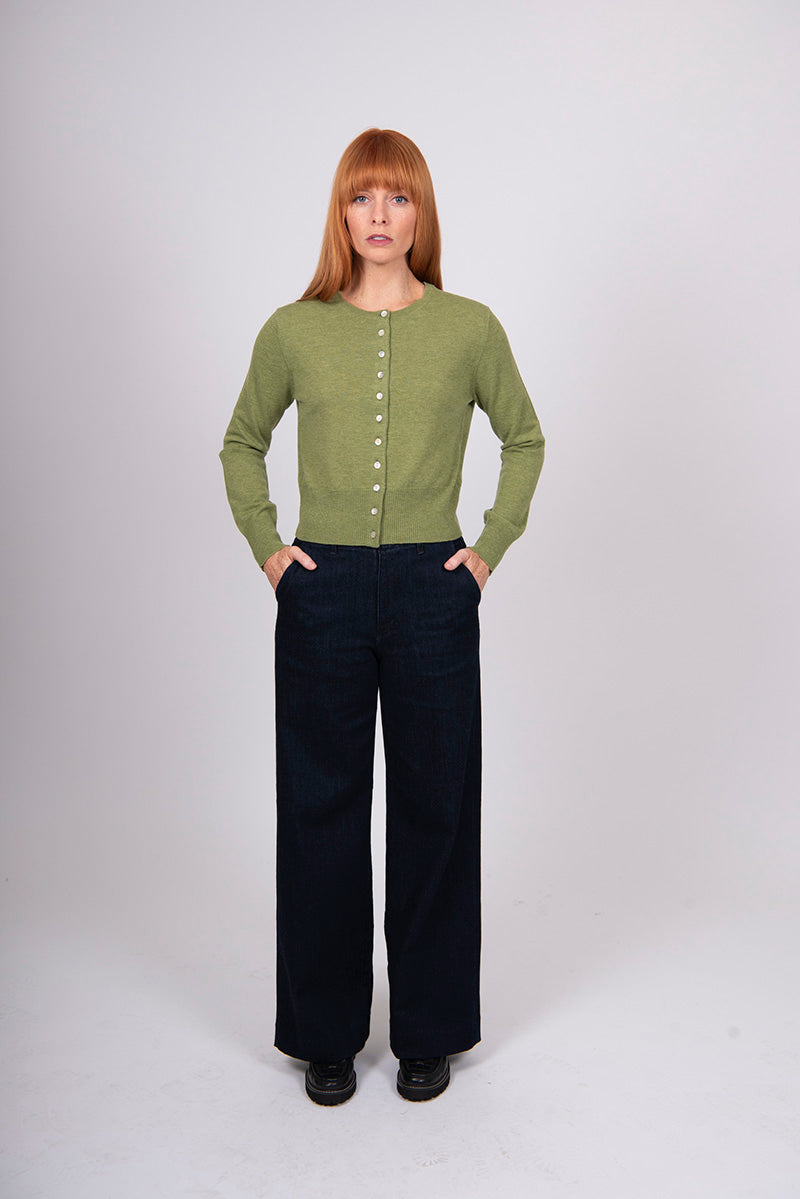 Cropped Cardi | Wasabi | Bridge & Lord