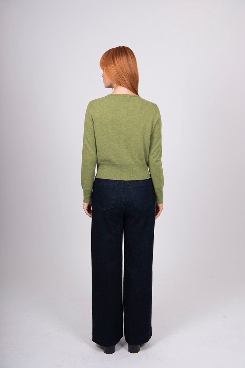 Cropped Cardi | Wasabi | Bridge & Lord