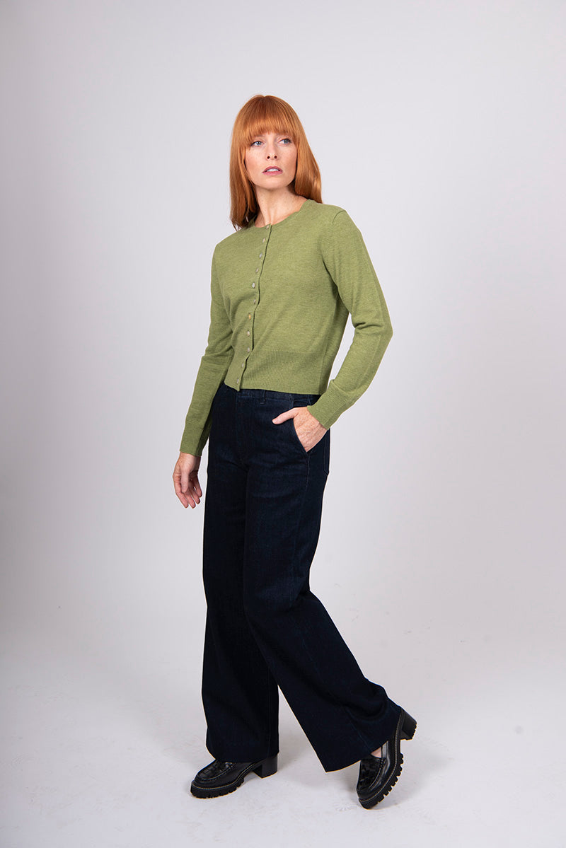 Cropped Cardi | Wasabi | Bridge & Lord