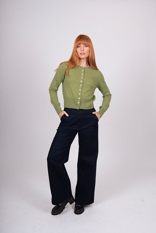 Cropped Cardi | Wasabi | Bridge & Lord