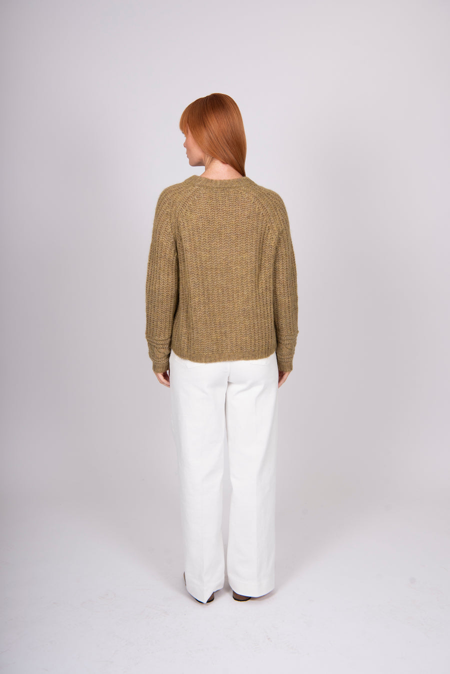 Alpaca Cable Pullover | Lichen | Bridge & Lord