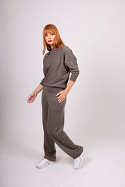 Dolman 3/4 Sleeve Pullover | Mocha | Bridge & Lord