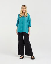 Romilly Puff Shirt | Blue | Blackstone