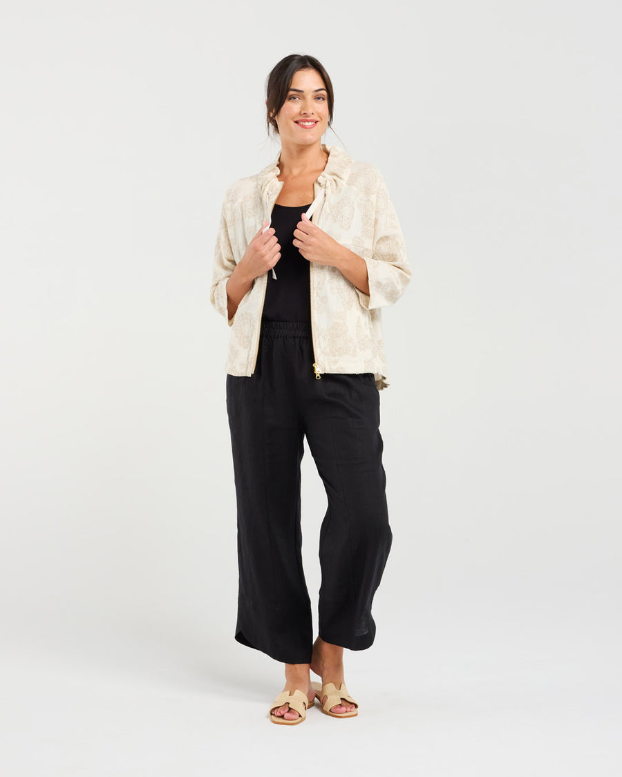Jacquard Zip front Jacket | Blackstone
