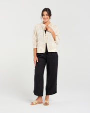 Jacquard Zip front Jacket | Blackstone