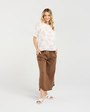 Lisette Yoke Top | White | Blackstone