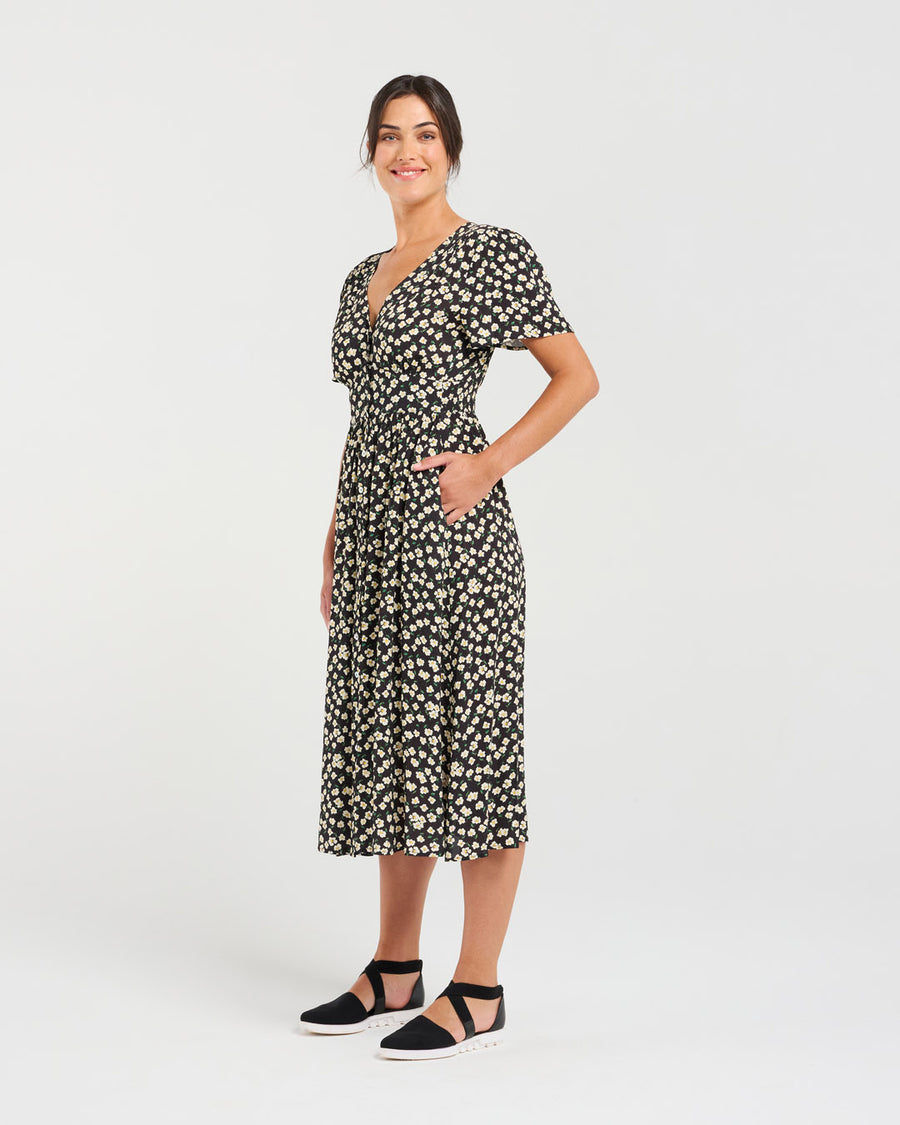 Gigi V Neck Dress | Blackstone