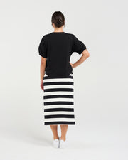 Bridie Bow Tie Tee | Black | Blackstone