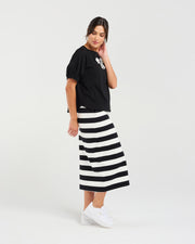 Bridie Bow Tie Tee | Black | Blackstone