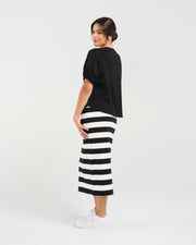 Bridie Bow Tie Tee | Black | Blackstone