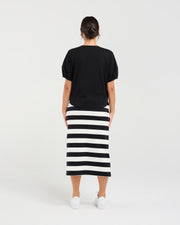 Bridie Bow Tie Tee | Black | Blackstone