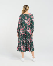 Cindy Tiered Dress | Spruce Floral | Blackstone