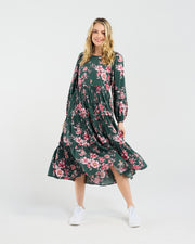 Cindy Tiered Dress | Spruce Floral | Blackstone