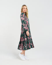 Cindy Tiered Dress | Spruce Floral | Blackstone