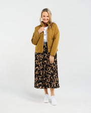 Helene Quilted Jacket | Mustard | Blackstone