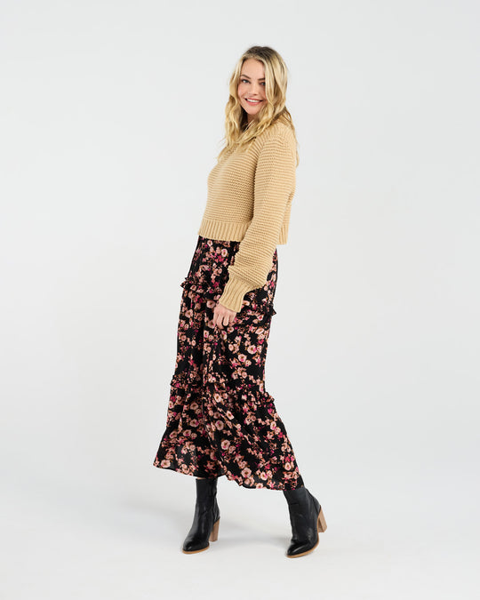 Becca Crop Knit | Oat | Blackstone