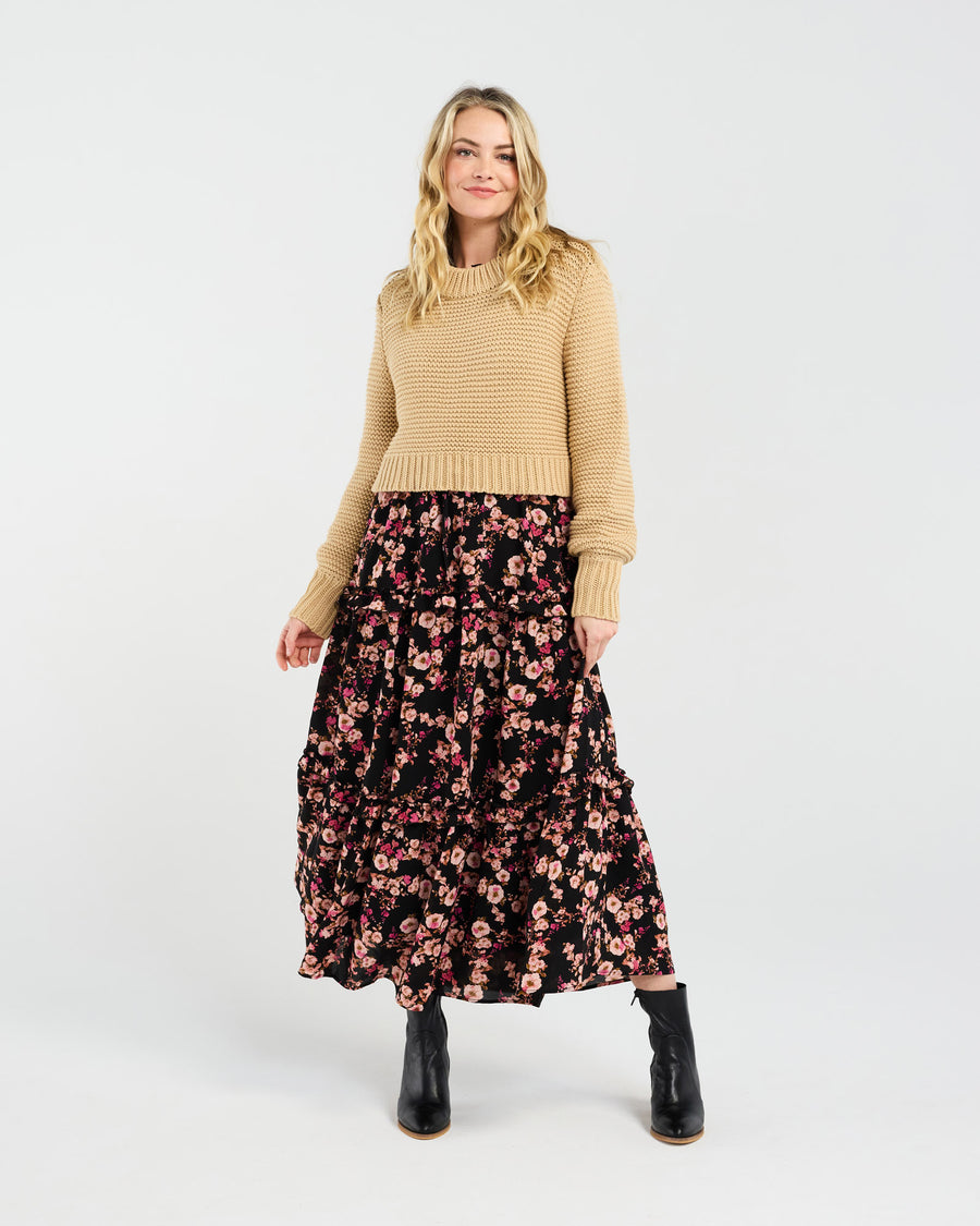 Becca Crop Knit | Oat | Blackstone
