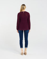 Renee Pleat Top | Plum | Blackstone