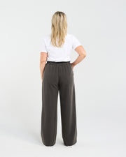Rowan Wide Leg Pant | Charcoal/Pink | Blackstone