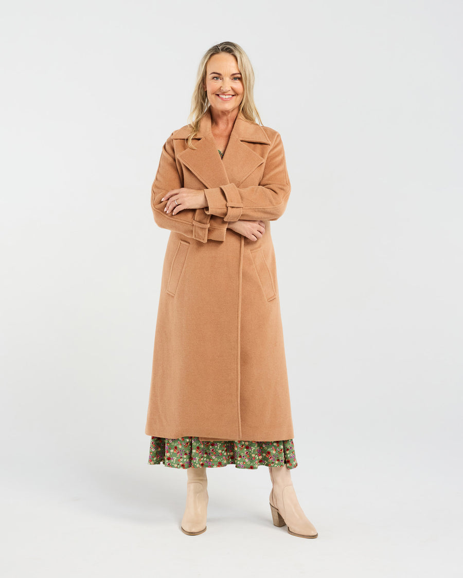 Camille Wool Coat | Camel | Blackstone