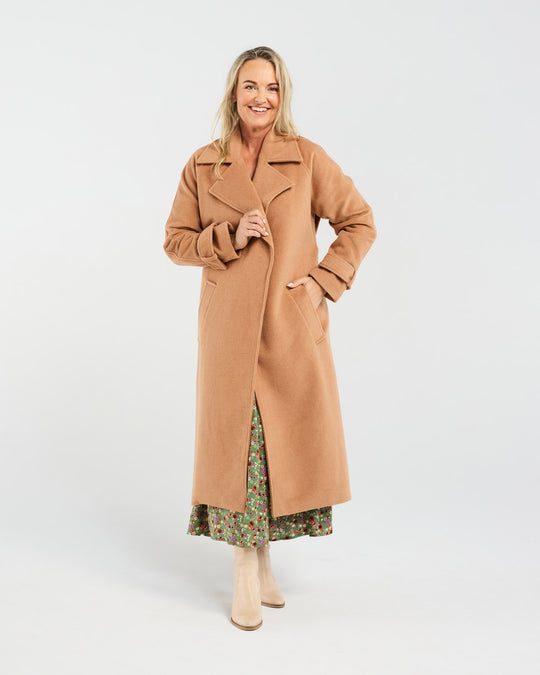 Camille Wool Coat | Camel | Blackstone
