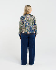Yvette Satin Bomber | Olive Morocco | Blackstone