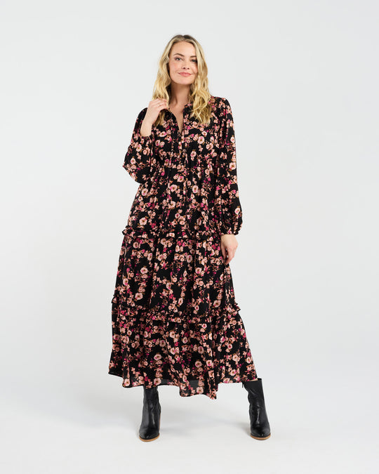 Sophie Ruffle Dress | Vintage Rose Pink | Blackstone
