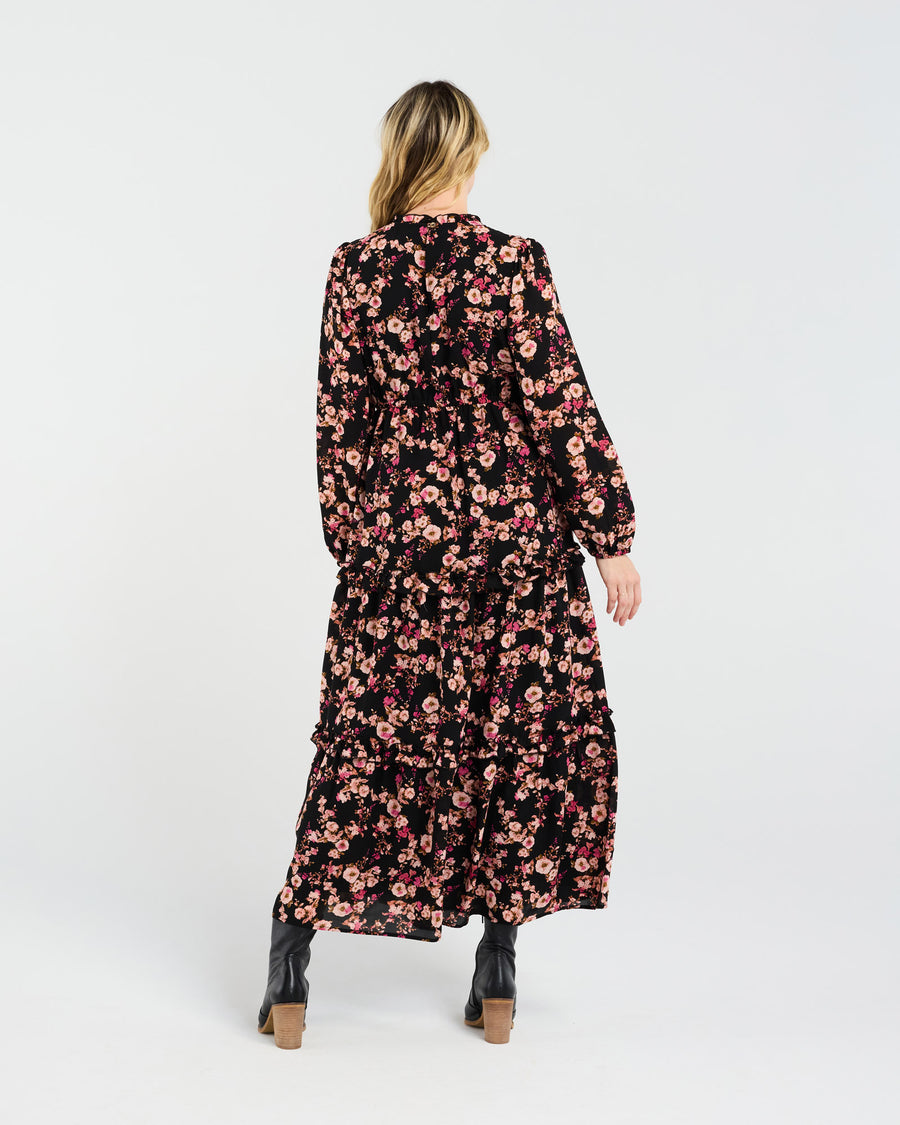 Sophie Ruffle Dress | Vintage Rose Pink | Blackstone
