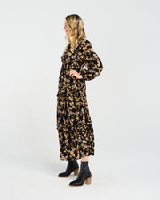 Sophie Ruffle Dress | Vintage Rose Yellow | Blackstone