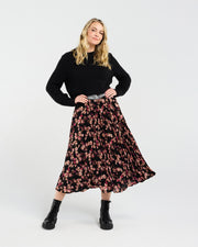 Victoria Pleat Skirt | Vintage Rose Pink | Blackstone