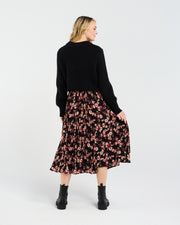 Victoria Pleat Skirt | Vintage Rose Pink | Blackstone