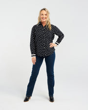 Julia Spot Shirt | Black Spot | Blackstone