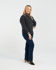 Julia Spot Shirt | Black Spot | Blackstone