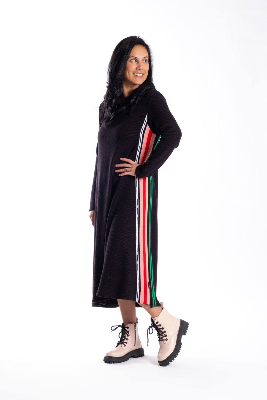 Zala Dress Multi Stripe | Jellicoe