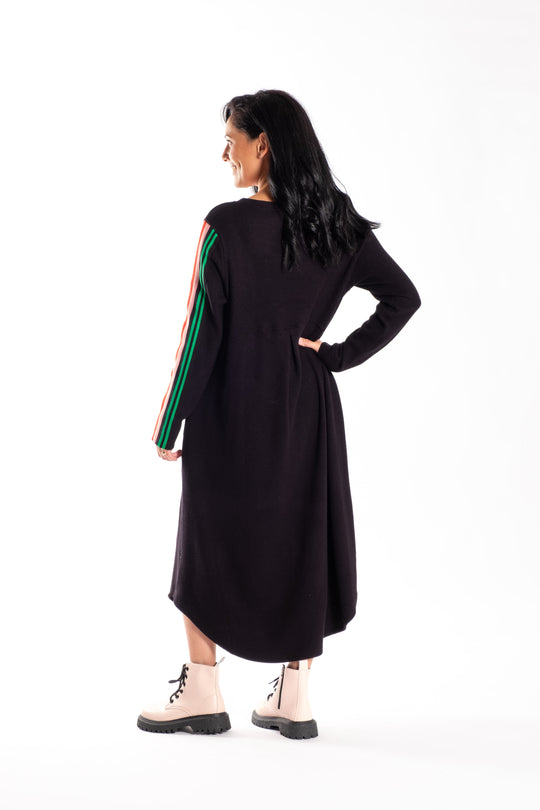 Simone Dress | Multi Stripe | Jellicoe