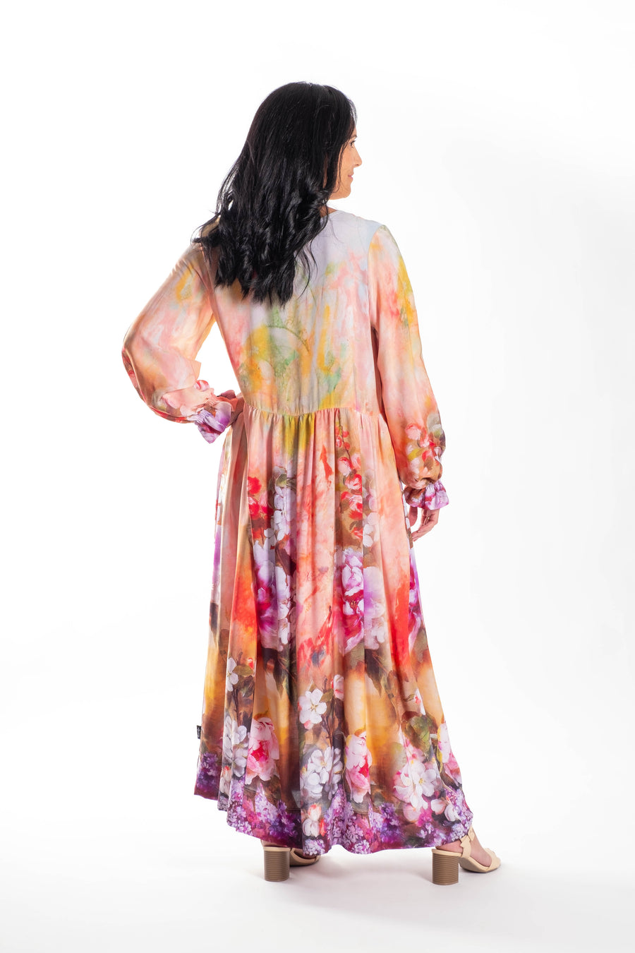 Kylie Dress | Apricot Floral | Jellicoe