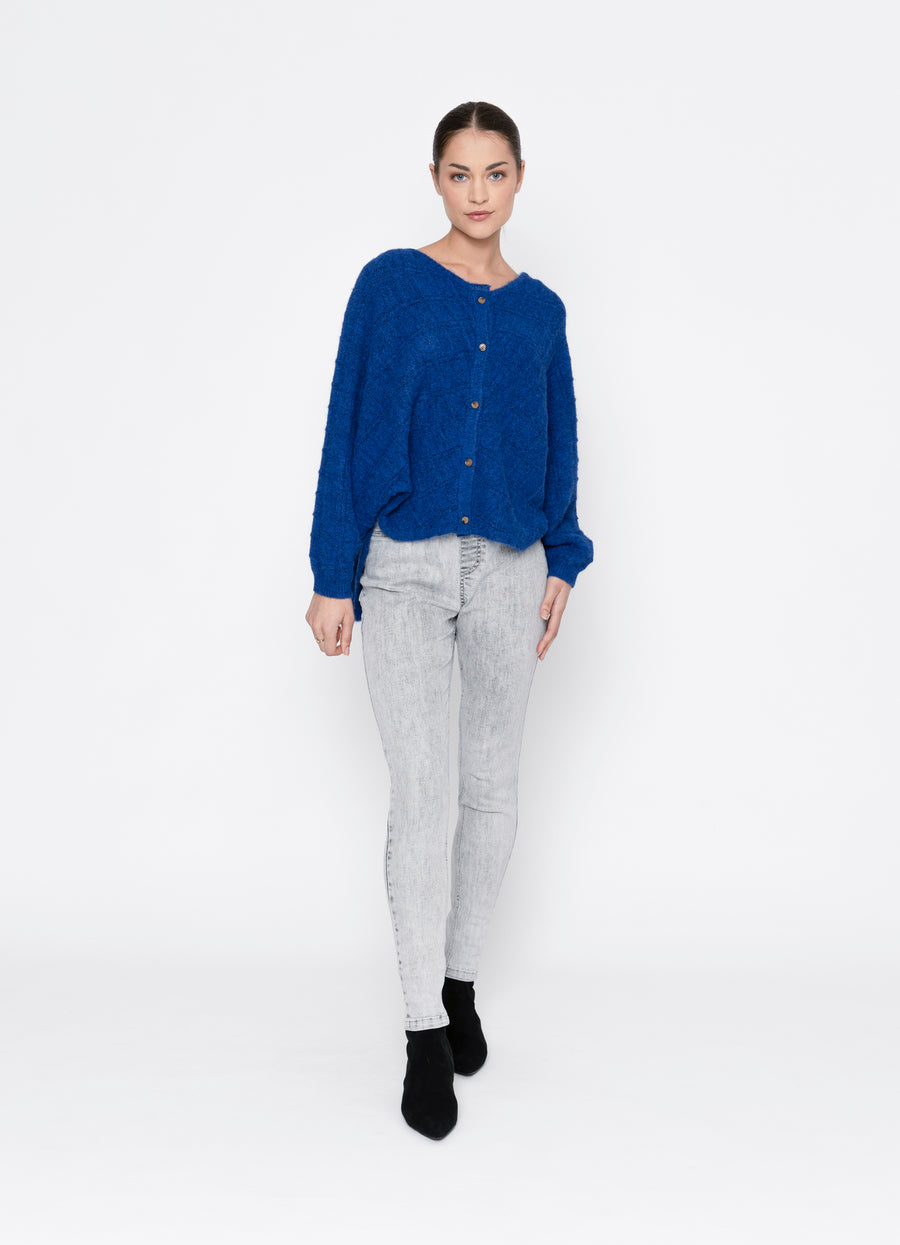 Frances Cardigan | Cobalt | Two By Two Essentials