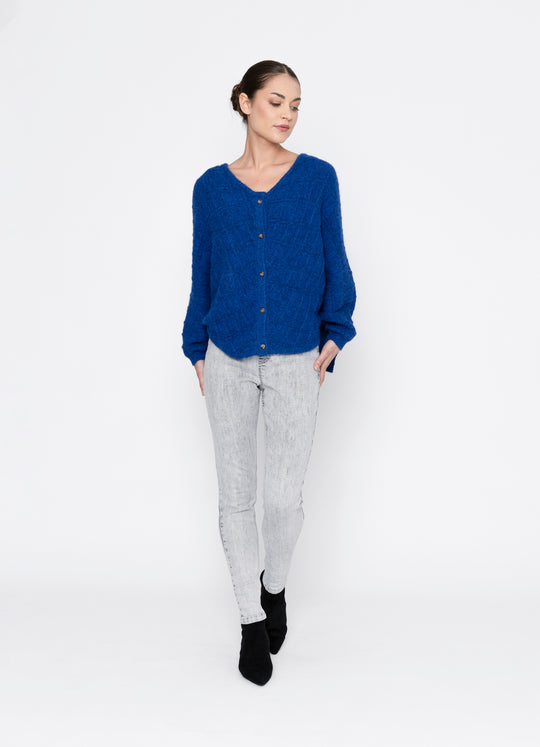 Frances Cardigan | Cobalt | Two By Two Essentials