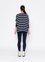 Lyric Top | Navy + Pink Stripe | Two By Two Essentials