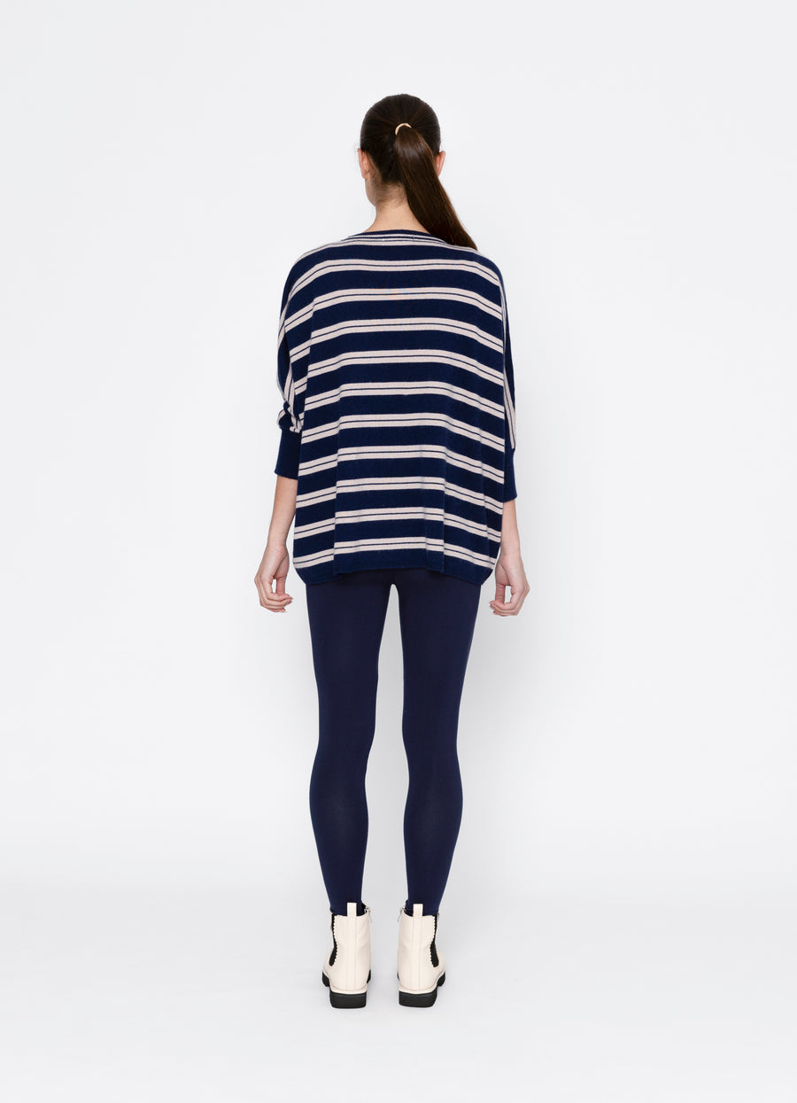 Lyric Top | Navy + Pink Stripe | Two By Two Essentials