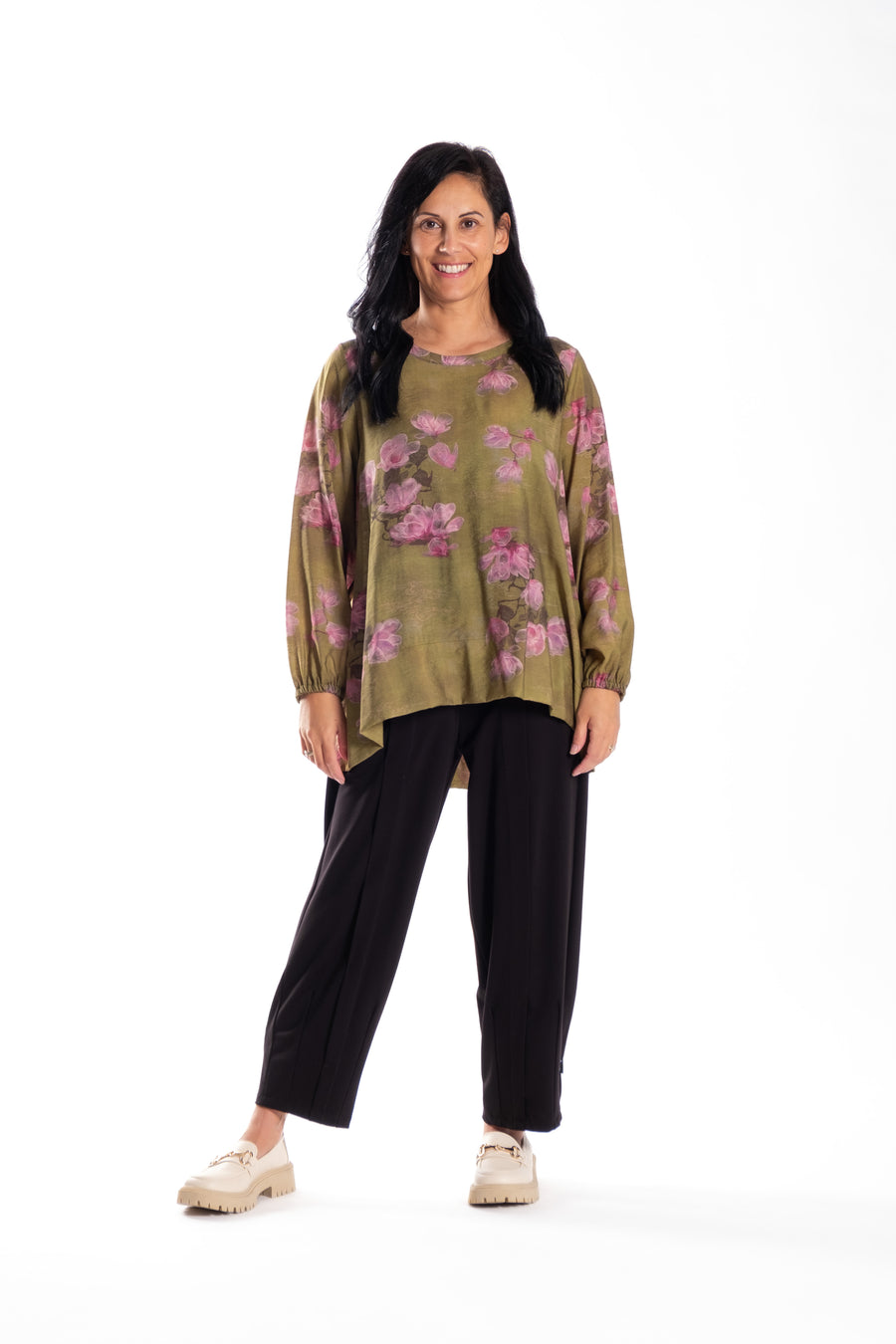 Pleat Back Top | Pink Magnolia | Jellicoe