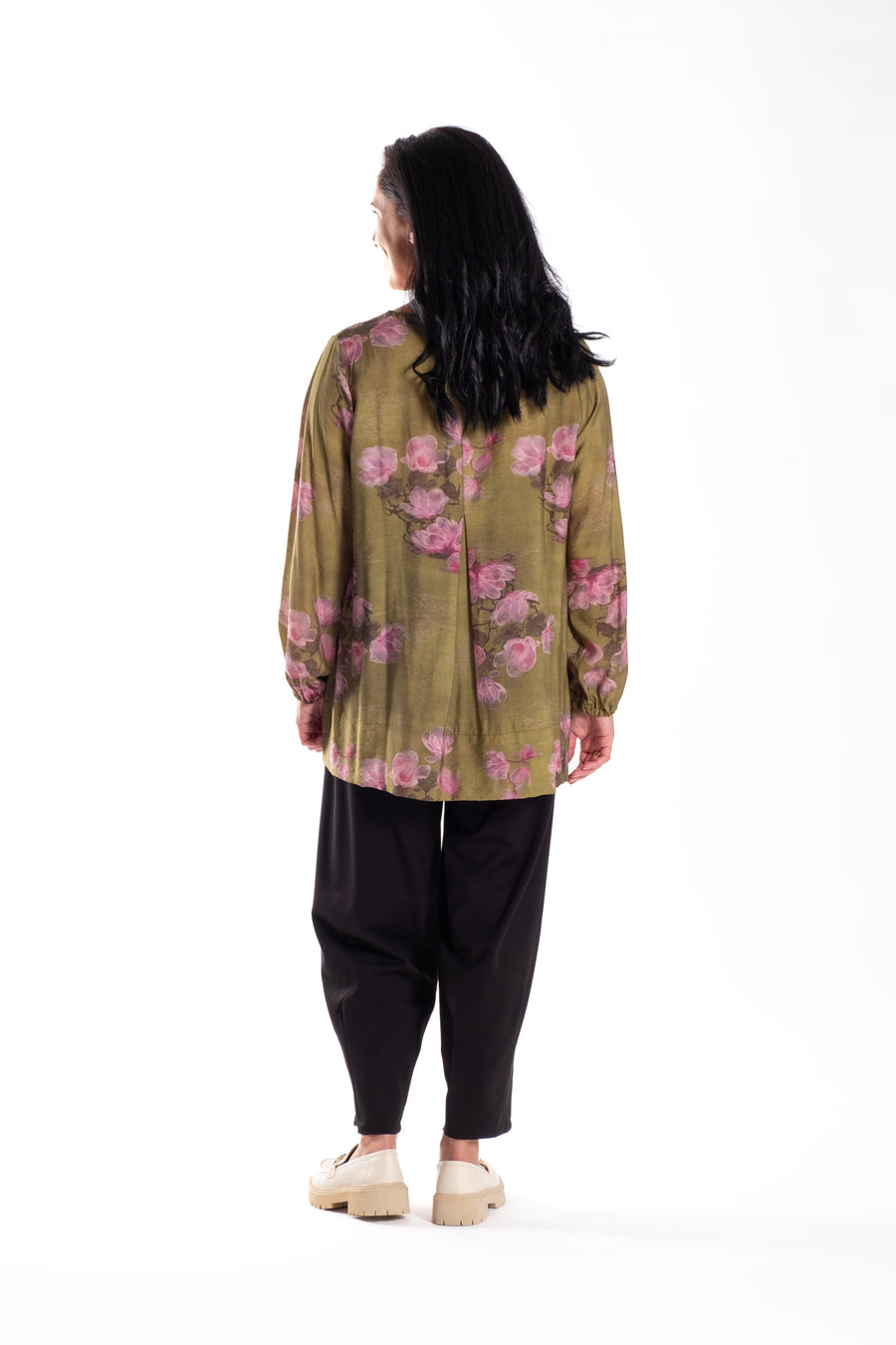 Pleat Back Top | Pink Magnolia | Jellicoe
