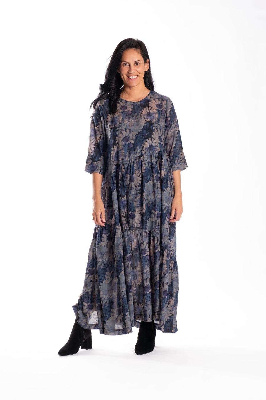 Angled Dress | Blooming Blue | Jellicoe