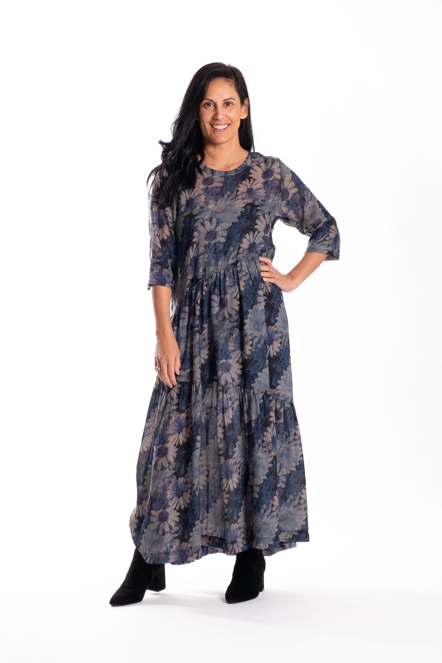 Angled Dress | Blooming Blue | Jellicoe