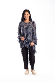 Lily Top | Blooming Blue | Jellicoe