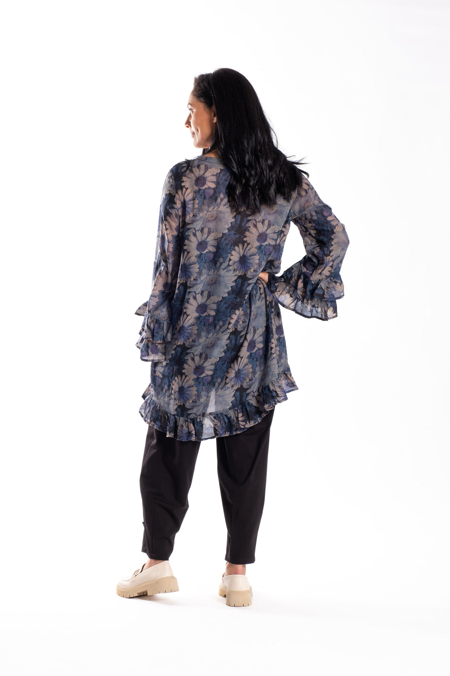 Lily Top | Blooming Blue | Jellicoe