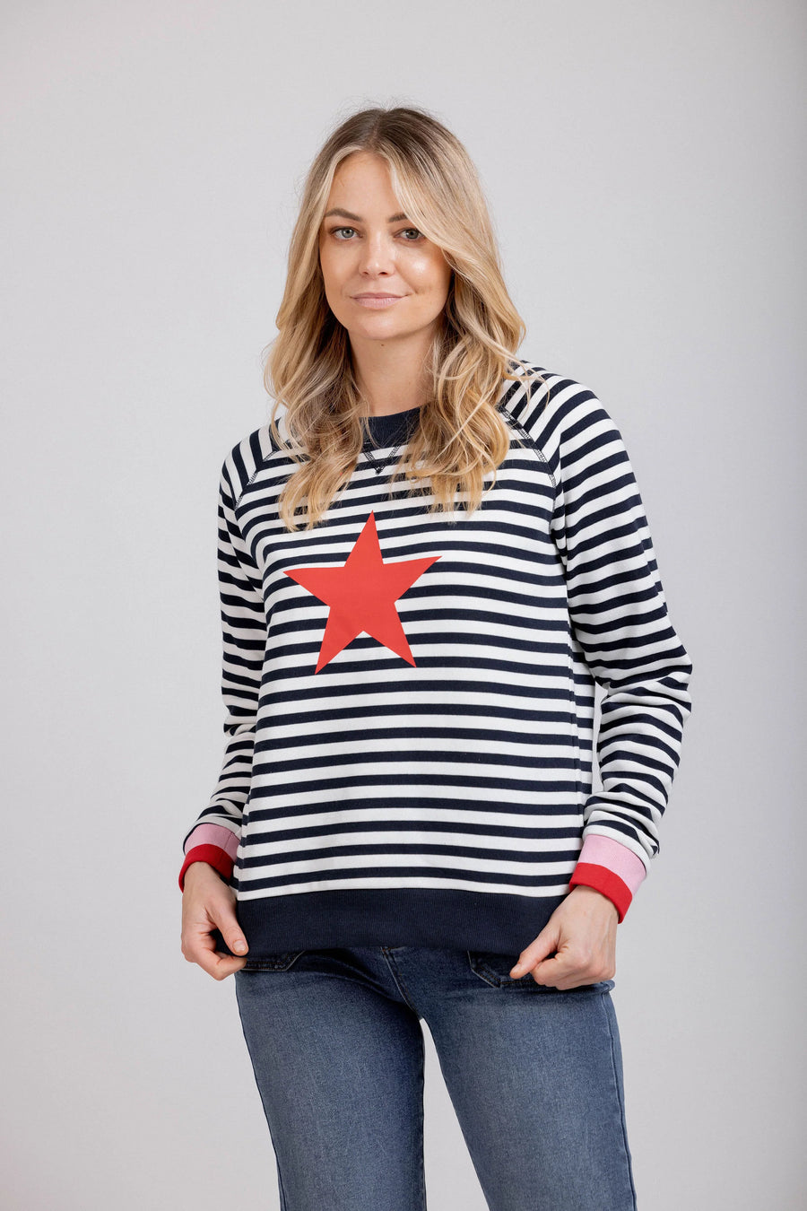 Striped Delight Sweat | Mimoso | Navy