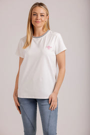 Bee Tee | Moss | White