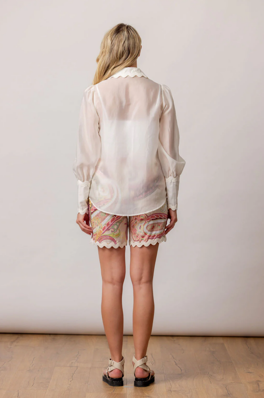 Piper Top | Moss | Ivory