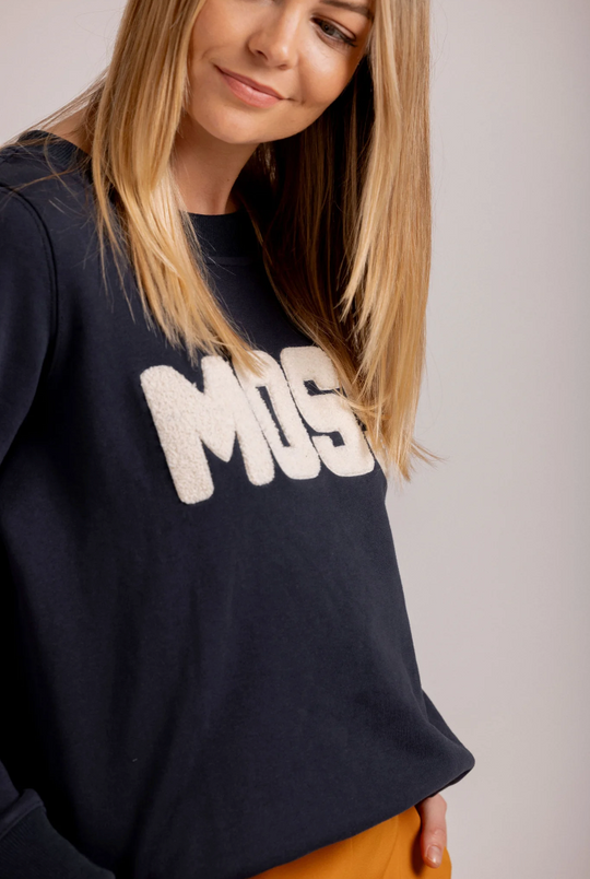 Moss Logo Sweat | Navy | Moss